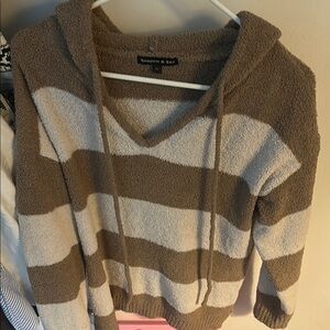 Shadow & Sky Striped Hoodie Sweater